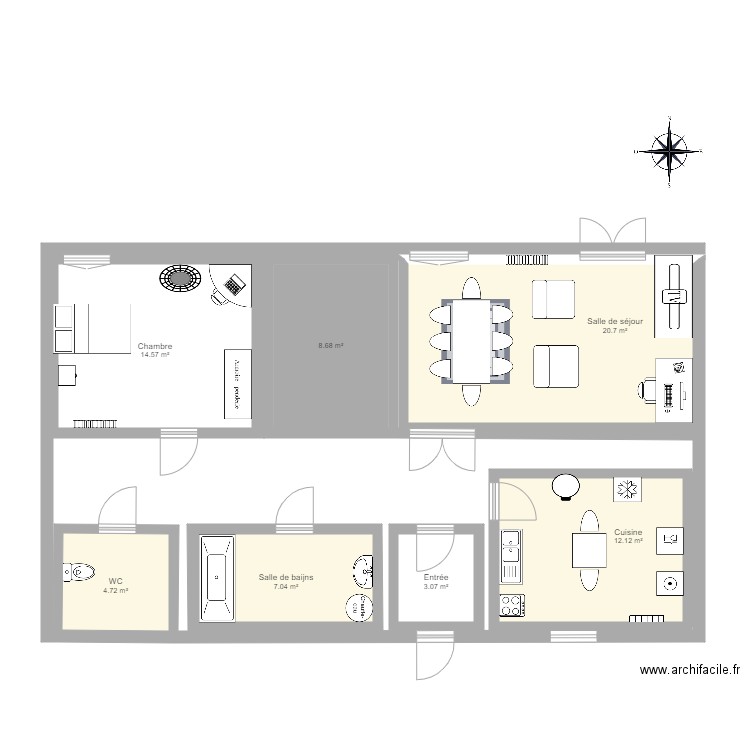 Plan maison m ducor. Plan de 0 pièce et 0 m2