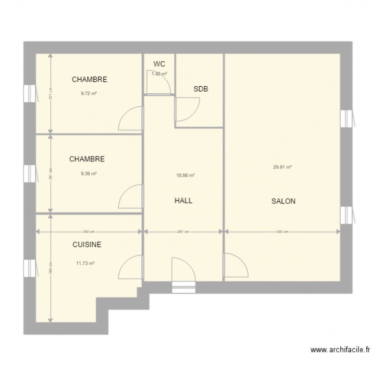 Appartement Nicolas . Plan de 0 pièce et 0 m2