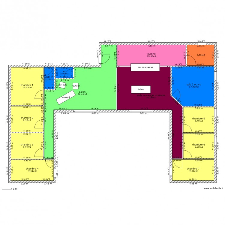 plan 1 maison conteneur. Plan de 0 pièce et 0 m2
