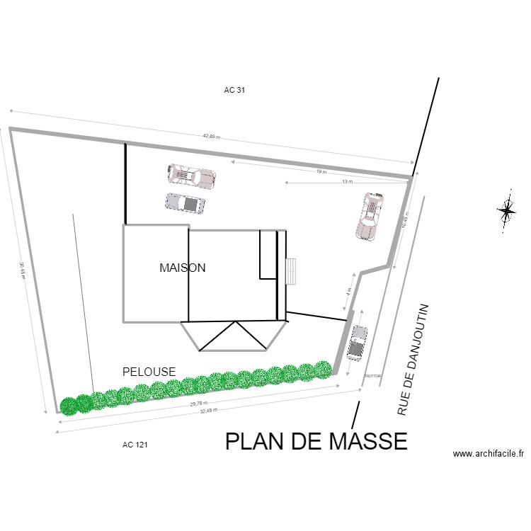 MAISON ANDELNANS. Plan de 0 pièce et 0 m2