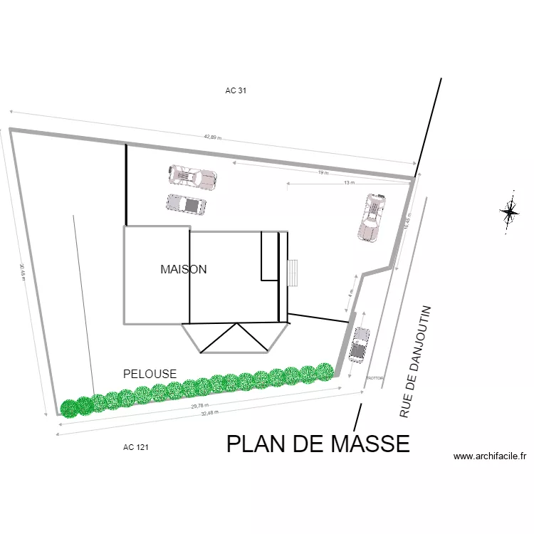 MAISON ANDELNANS. Plan de 