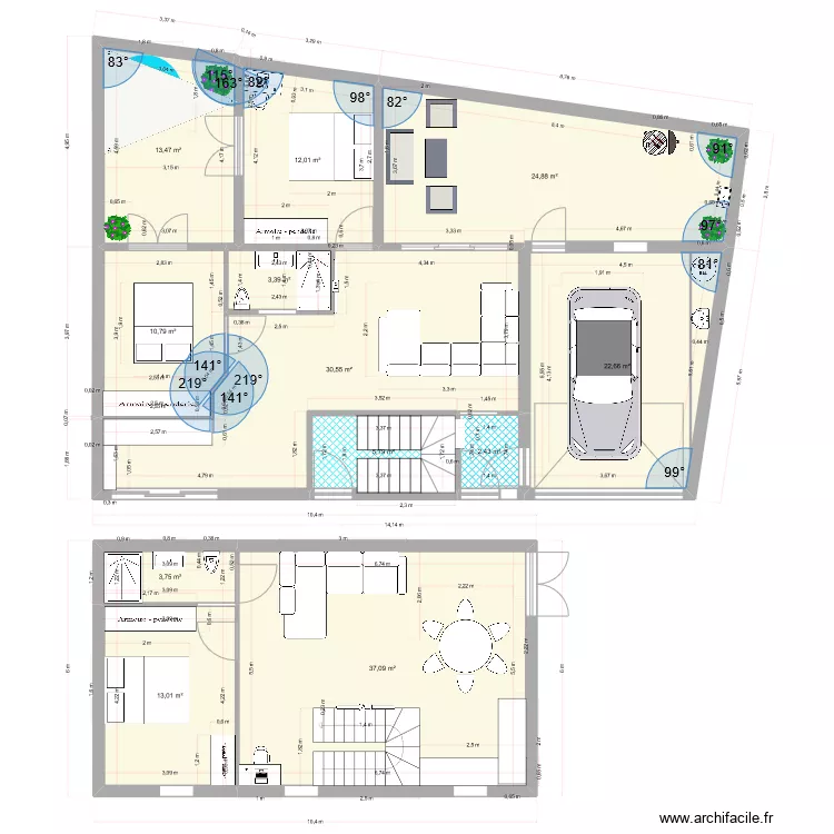 auray RDC et R+1 le 25-05-23 A. Plan de 