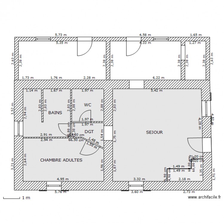 BERTHO RDC. Plan de 0 pièce et 0 m2