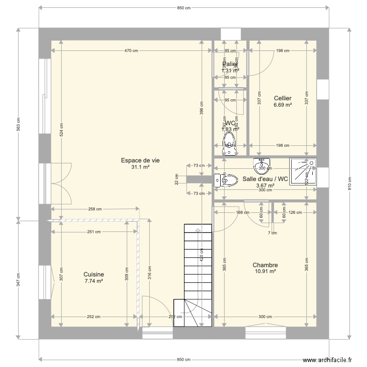 MONTGINOUL. Plan de 0 pièce et 0 m2