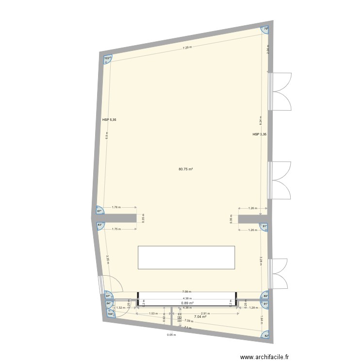 RdC Aimargues volume jour modifié. Plan de 0 pièce et 0 m2