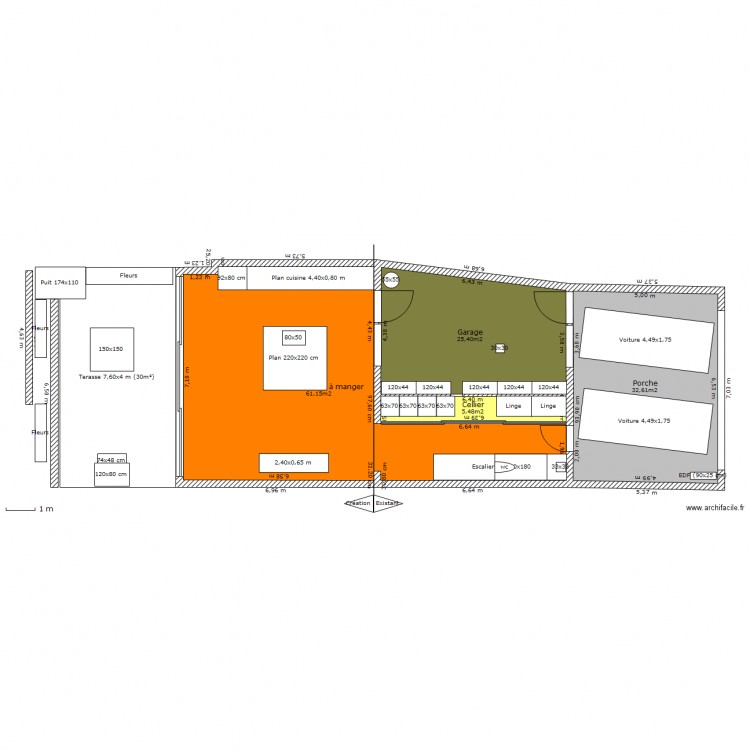 Fonsorbes RDC. Plan de 0 pièce et 0 m2