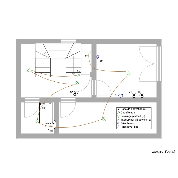  éclairage et prise sous sol le bonhomme. Plan de 0 pièce et 0 m2