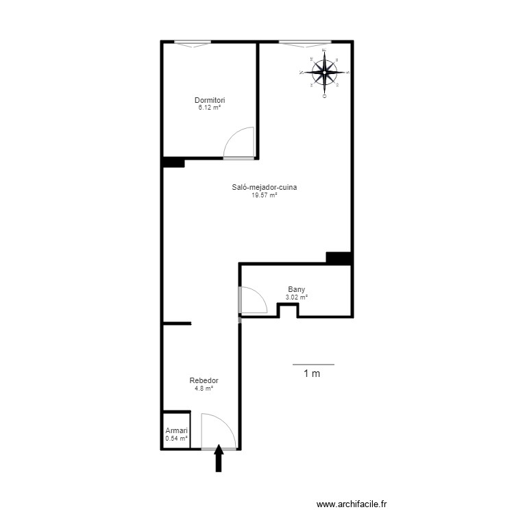ED LA MIRANDA B PLANTA 5 AP 1 ELS CORTALS ENCAMP. Plan de 0 pièce et 0 m2