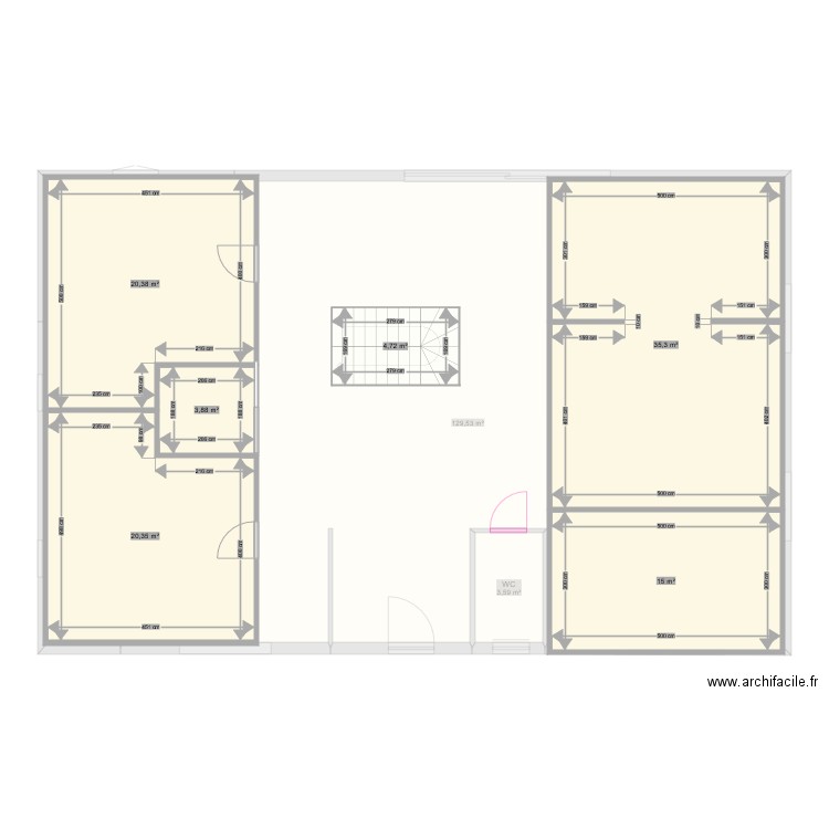 Plan maison 2023. Plan de 10 pièces et 256 m2