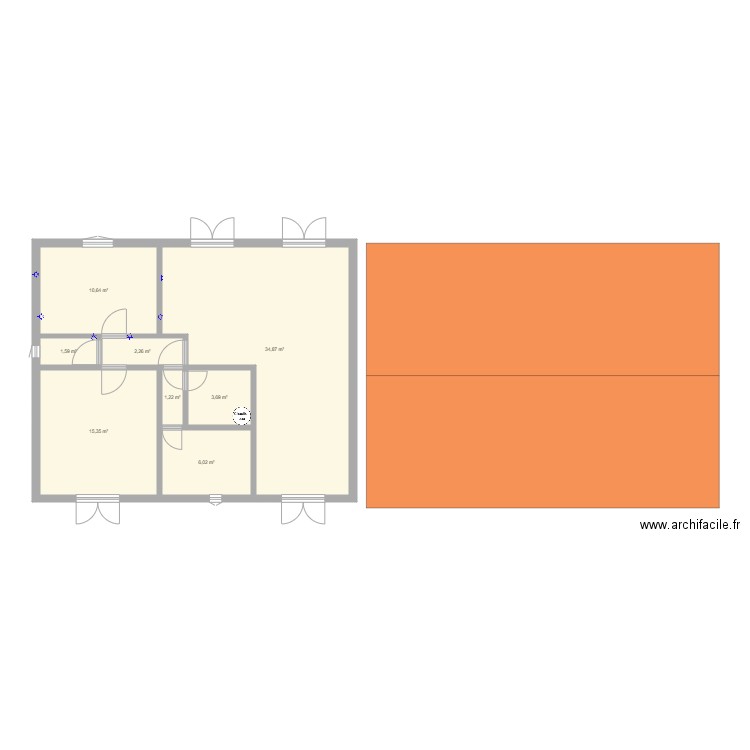 maison. Plan de 0 pièce et 0 m2
