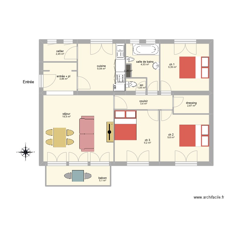 DUMONTIER vignettes. Plan de 0 pièce et 0 m2