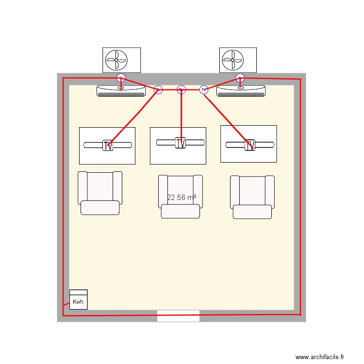 plan de salle de jeux ps4 2. Plan de 0 pièce et 0 m2
