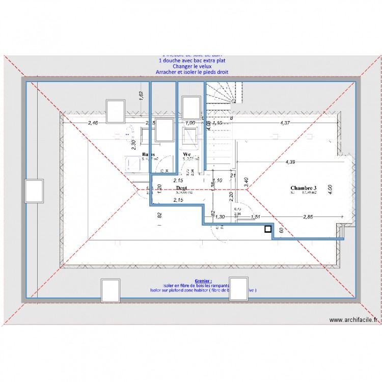 SCHWING ETAGE. Plan de 0 pièce et 0 m2