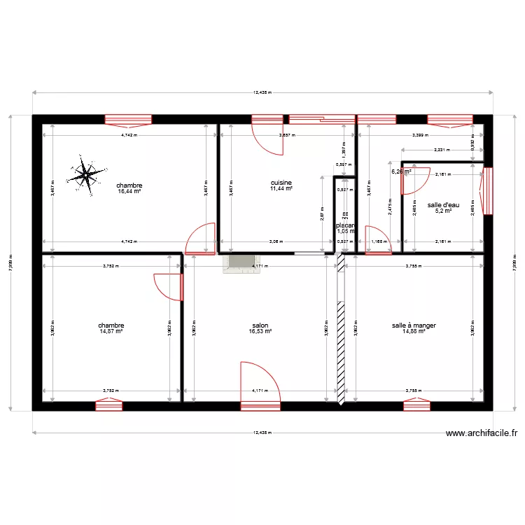 plan definitif simplifi&eacute; Morcenx ouvertures. Plan de 