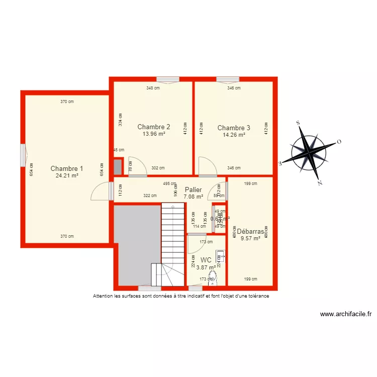 BI 6052 Etage c&ocirc;t&eacute;. Plan de 