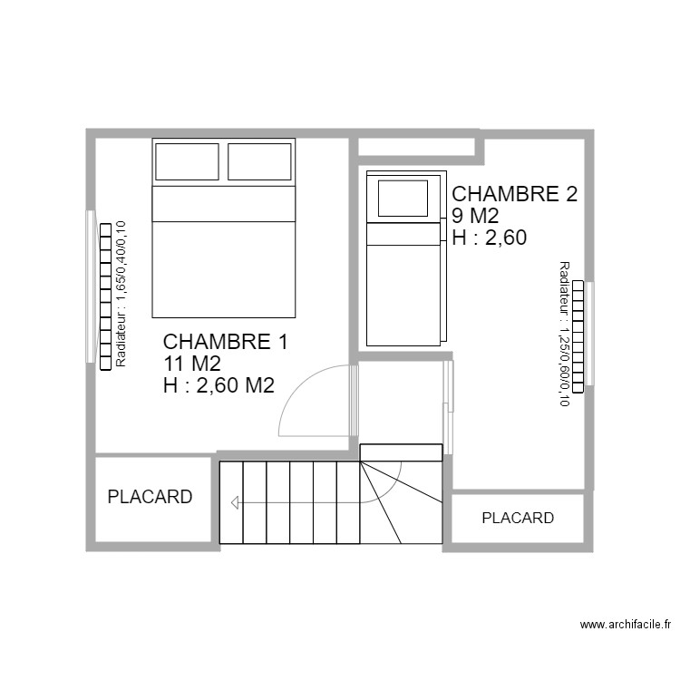 ETAGE. Plan de 0 pièce et 0 m2