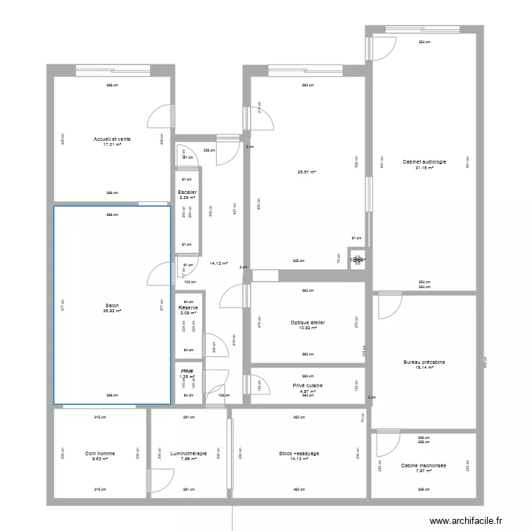 Rez de chauss&eacute;e. Plan de 