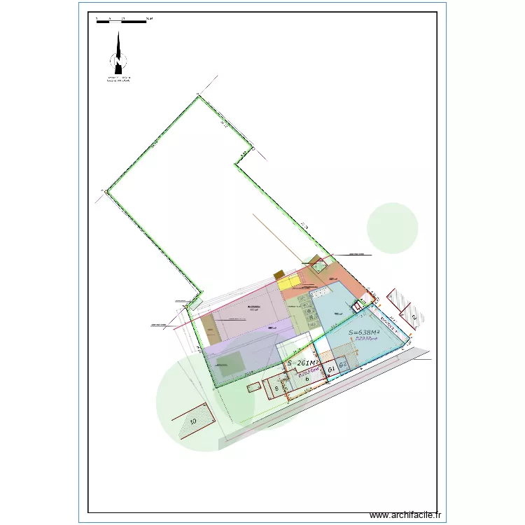 plan Abri - Sellerie aire de pansage - Paddock VERSION 2 +jardin et SERRE. Plan de 