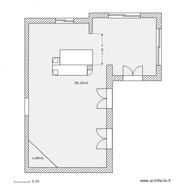 Cuisine Severine Ixina 2. Plan de 0 pièce et 0 m2