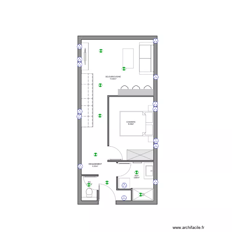 Martin Annecy . Plan de 