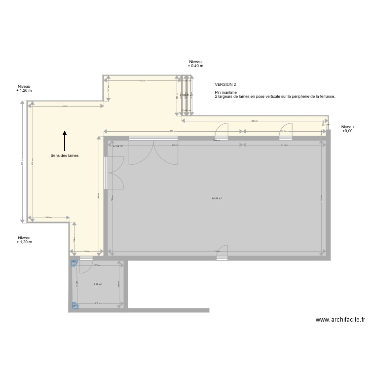 LOSTETTER terrasse 2. Plan de 0 pièce et 0 m2