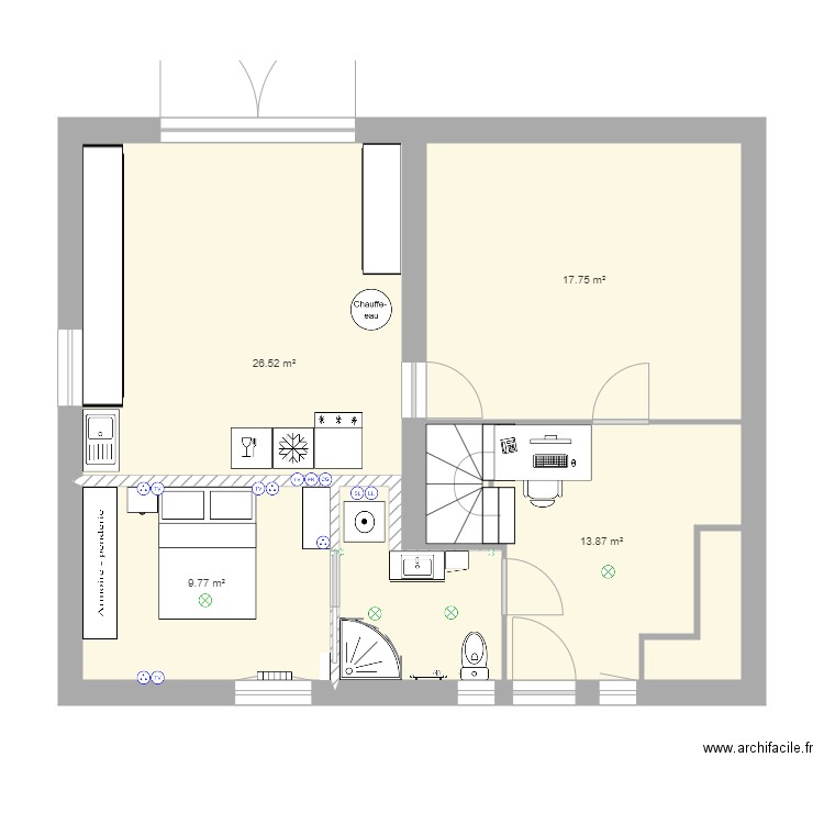 Chambre garage 5. Plan de 0 pièce et 0 m2