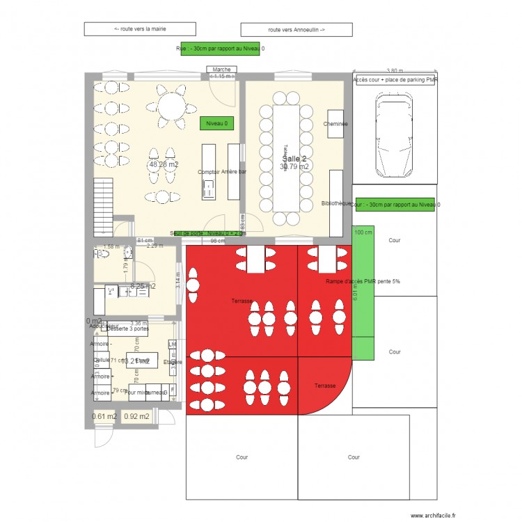 Plan avec espace plonge. Plan de 0 pièce et 0 m2