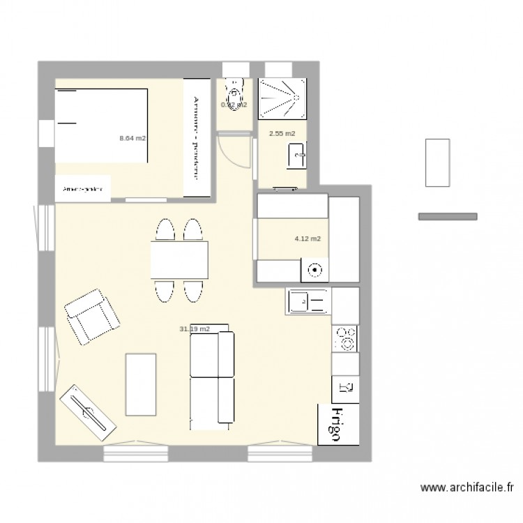 base 4. Plan de 0 pièce et 0 m2