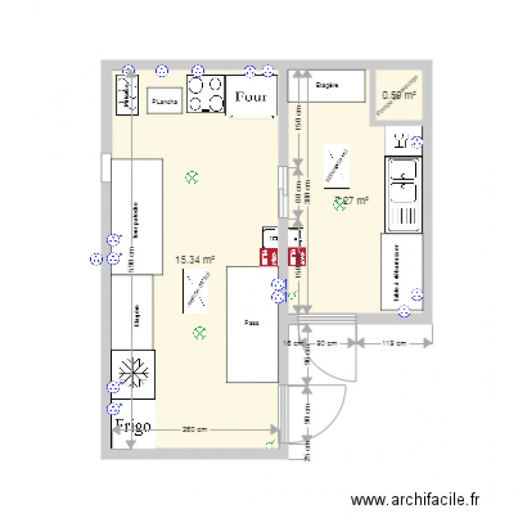 cuisine Jessy cotes. Plan de 0 pièce et 0 m2