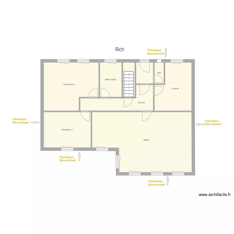 Croquis LEDUC. Plan de 