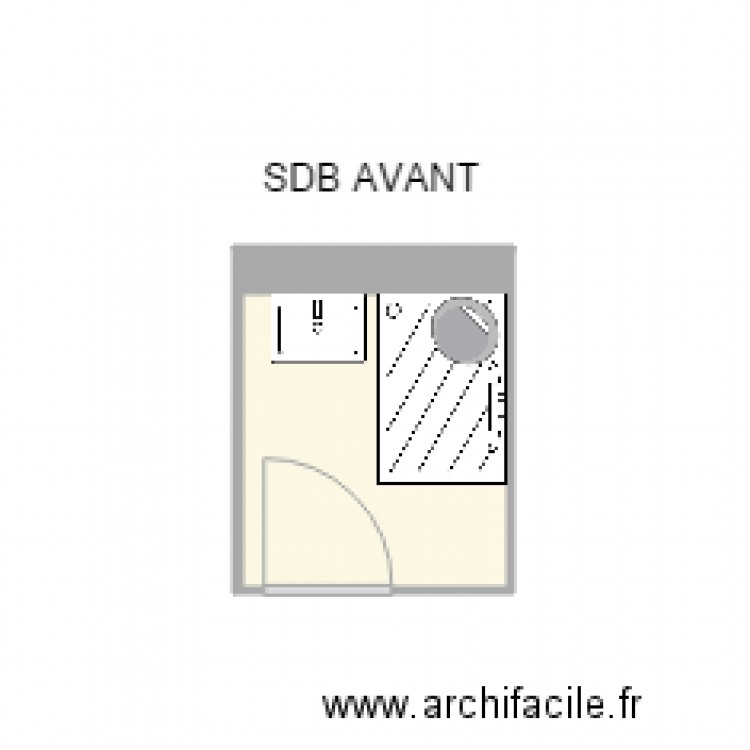 PLAN APRES SDB MURGUE. Plan de 0 pièce et 0 m2