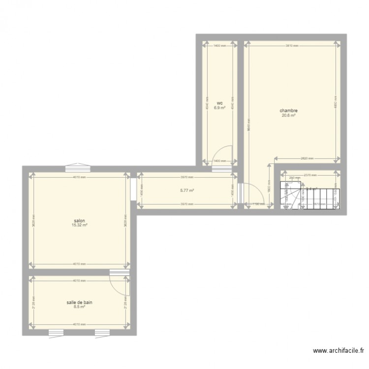  etage appart. Plan de 0 pièce et 0 m2