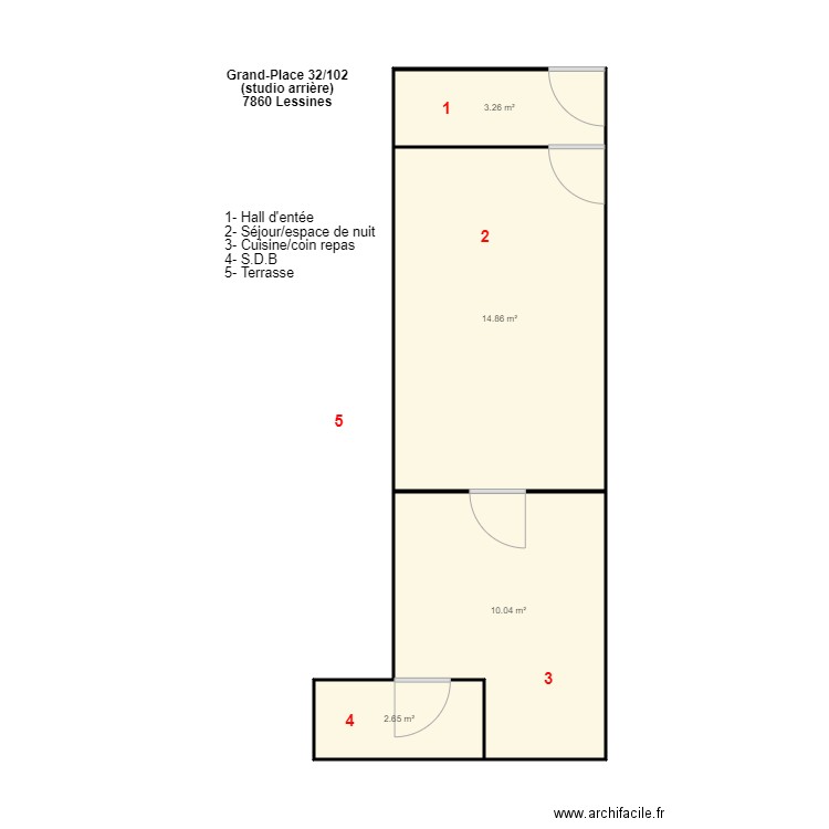 Grd Place 32. Plan de 0 pièce et 0 m2