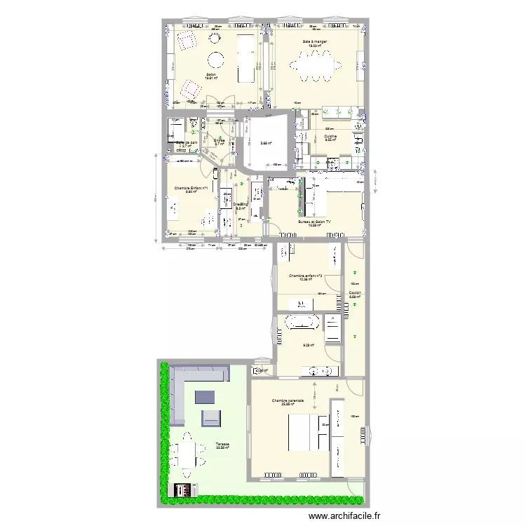 Plan Appartement Descombes du 7 janvier 2019. Plan de 