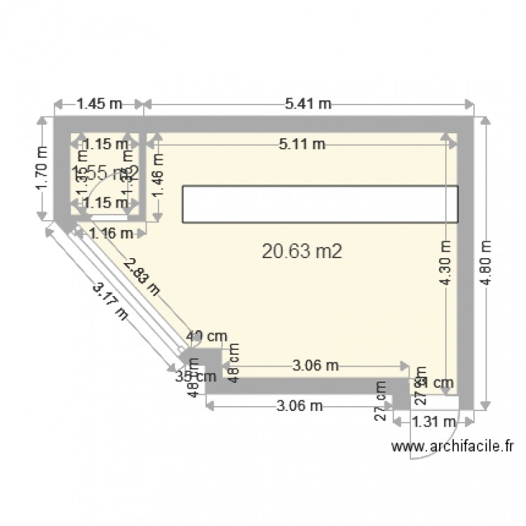 55040 Local Actual. Plan de 0 pièce et 0 m2