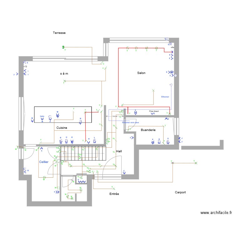 Bouge rev 5 rdc Elec. Plan de 0 pièce et 0 m2