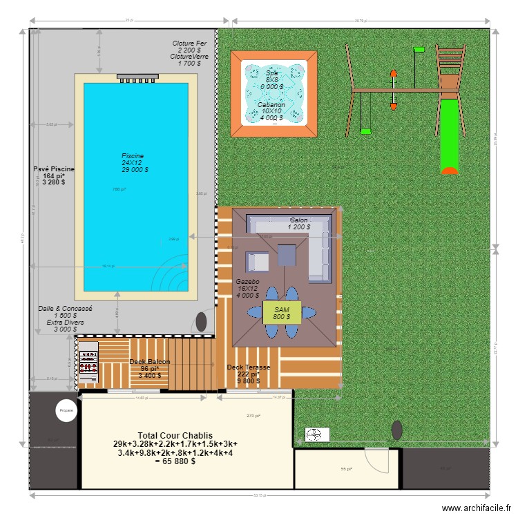 la cour 25 b. Plan de 0 pièce et 0 m2