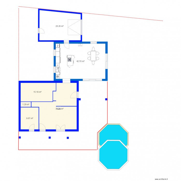 Agrandissement Mormoiron. Plan de 0 pièce et 0 m2