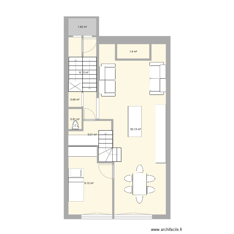 Tabellion 3e étage version 4. Plan de 0 pièce et 0 m2