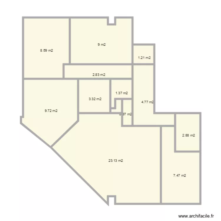 Evry 3 F4 Plan de base 1. Plan de 