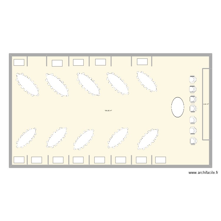 Salle des fêtes 30 juin. Plan de 0 pièce et 0 m2