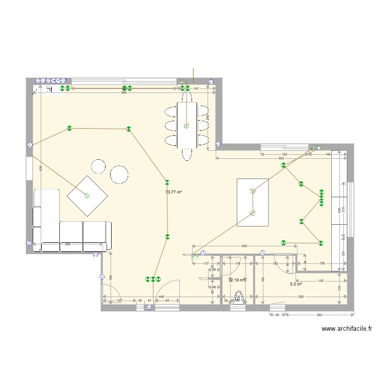 lapausa. Plan de 0 pièce et 0 m2