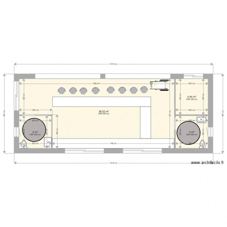 Maïana Buvette 1. Plan de 0 pièce et 0 m2