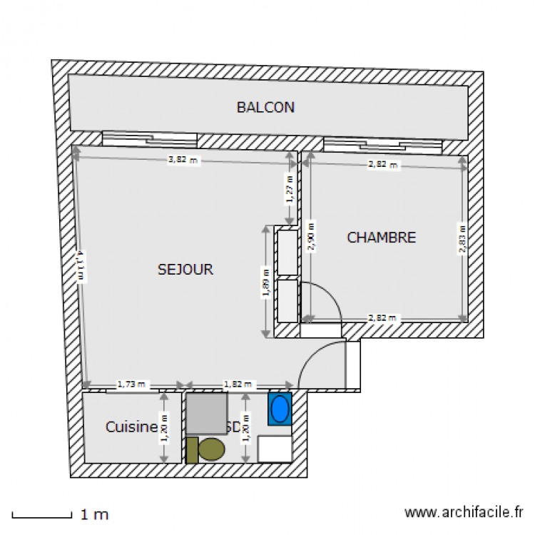 appart Anne Perie. Plan de 0 pièce et 0 m2