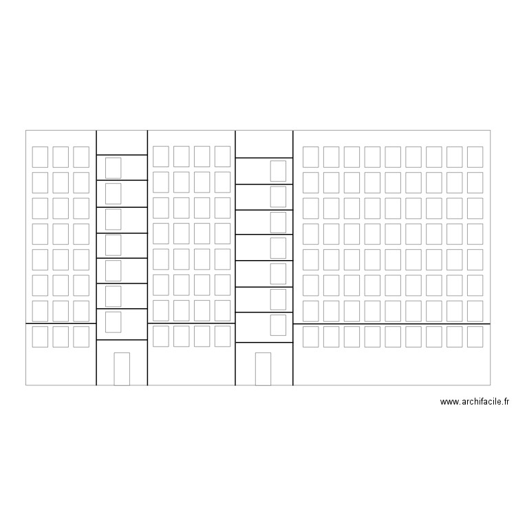 Calpinage côté parc. Plan de 0 pièce et 0 m2