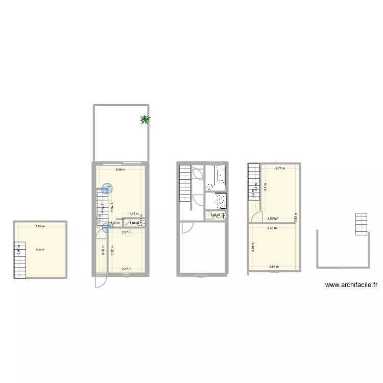 la madeleine. Plan de 4 et 70 m² la madeleine. Plan de 4 et 70 m²