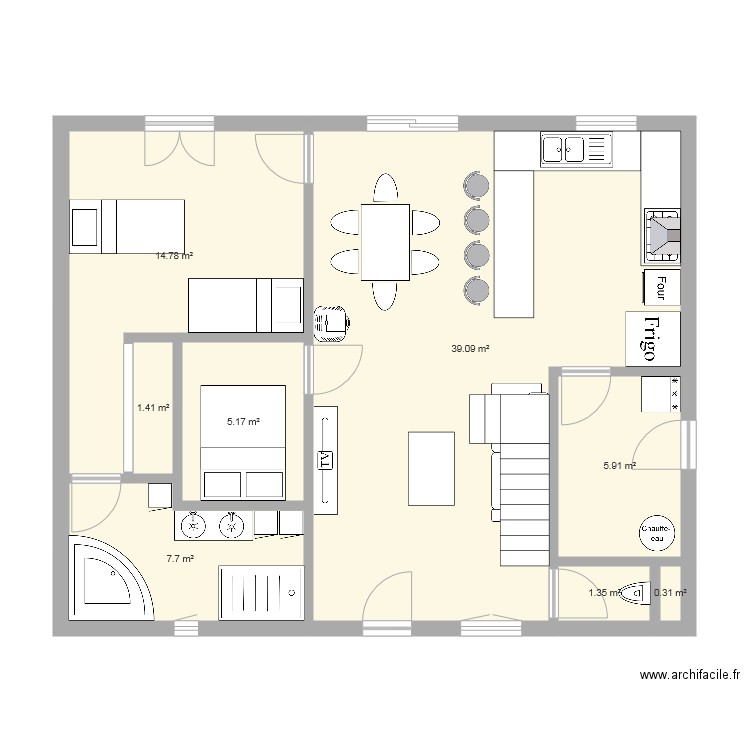 Maison. Plan de 0 pièce et 0 m2