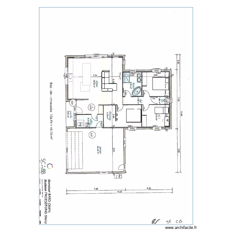 Maison v3. Plan de 