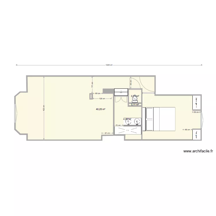 Luxury Apartment 4 Personnes. Plan de Luxury Apartment 4 Personnes. Plan de