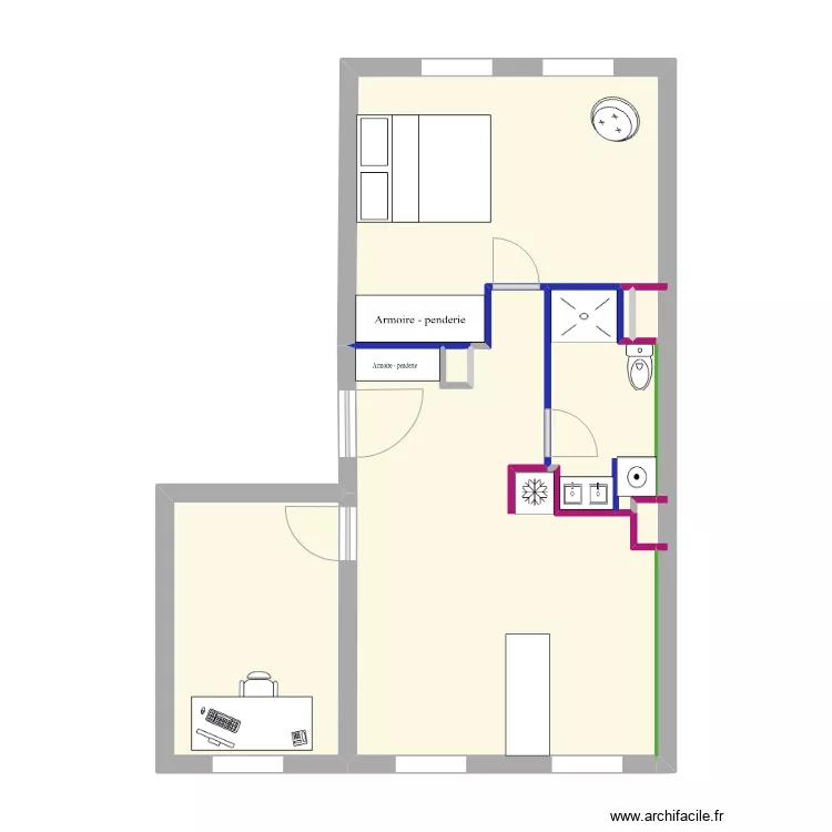 CONTI  plan placoplatre. Plan de 
